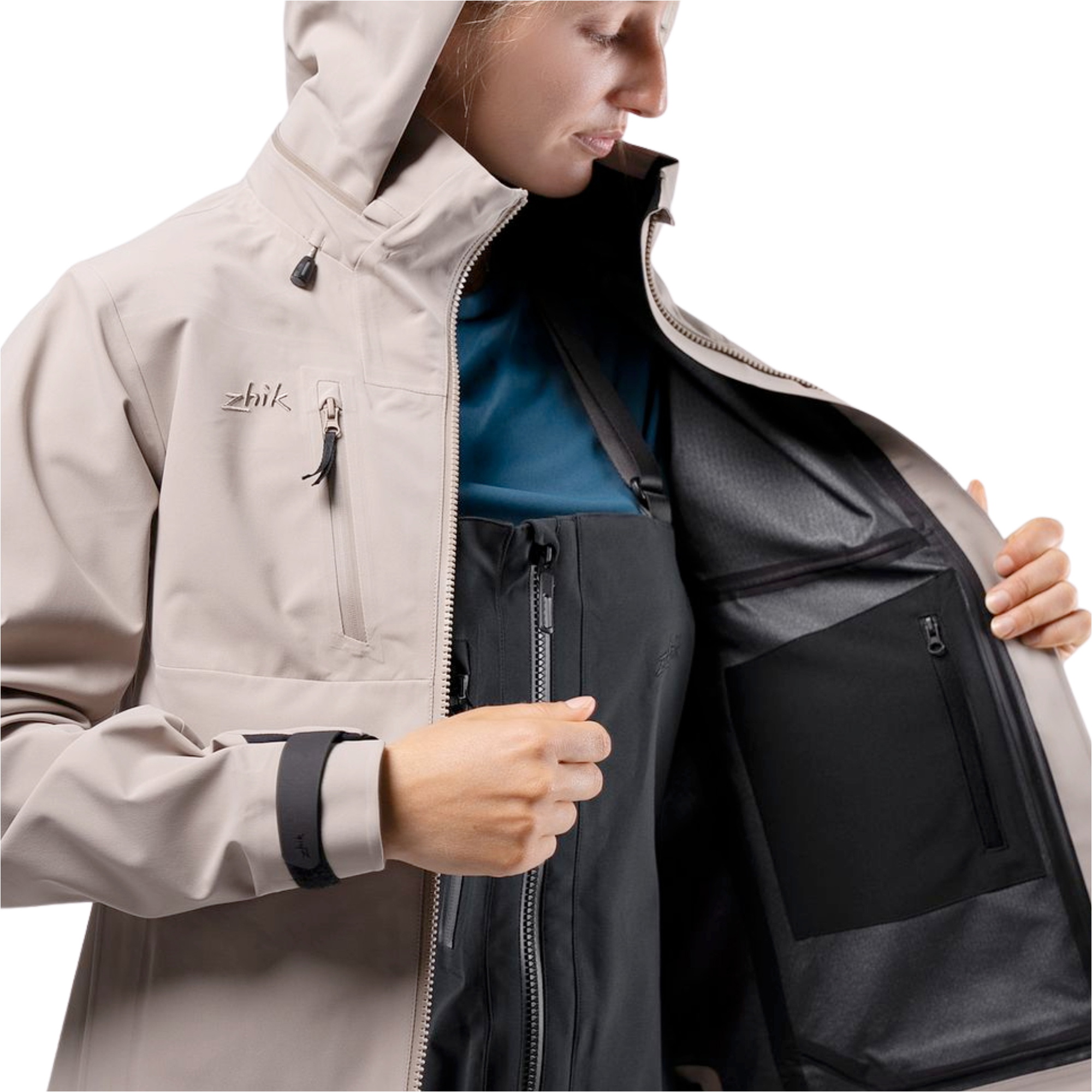 2026 Zhik Womens INS400 Sailing Jacket JKT-0400-W - Stone